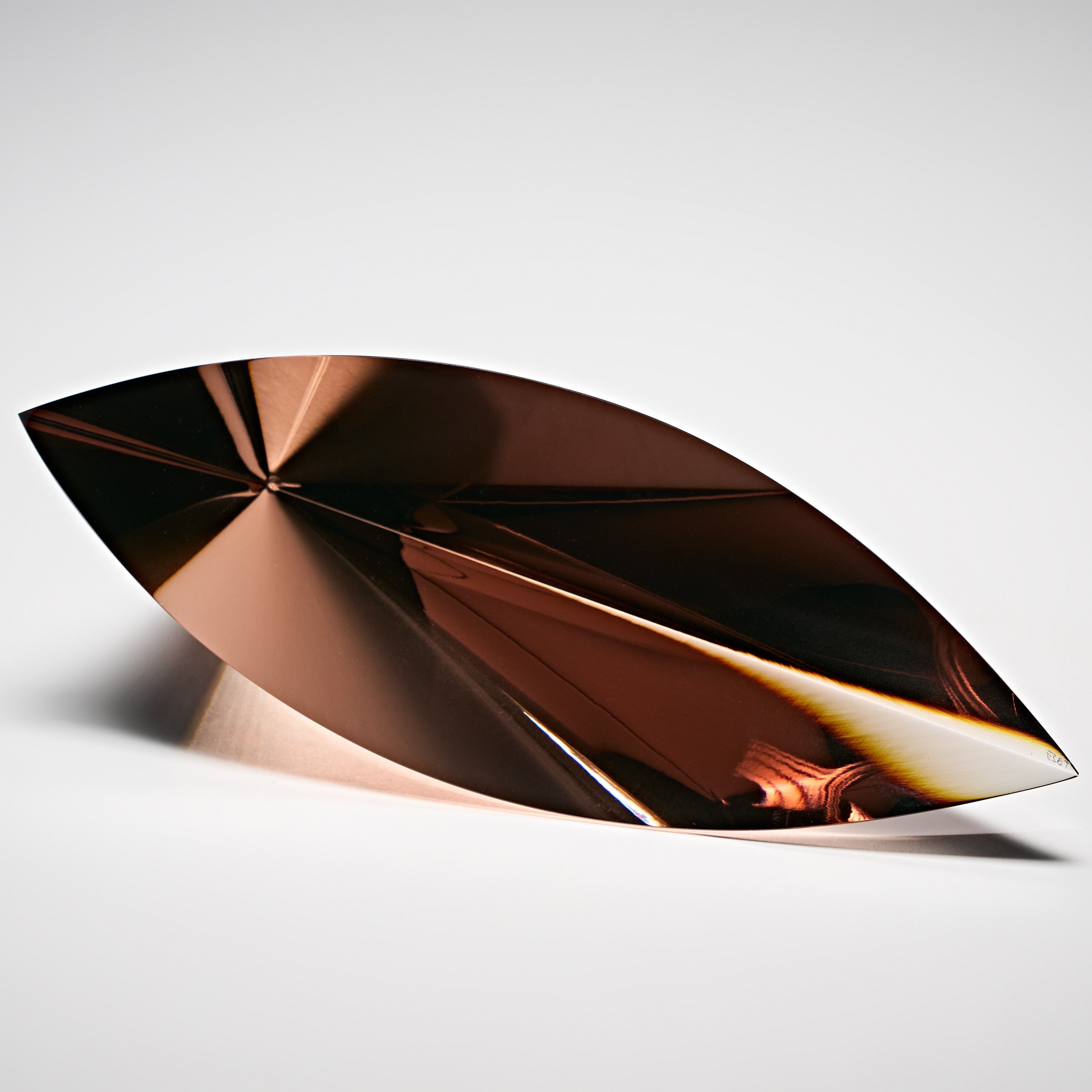 Czech Art Glass - Copper Small Seed sculpture