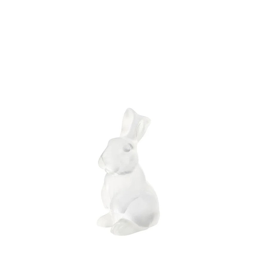Lalique Toulouse Rabbit glass sculpture