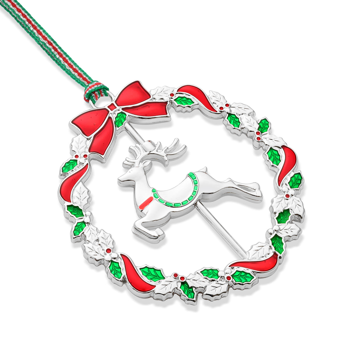 Christmas Reindeer Wreath tree decoration - NEW