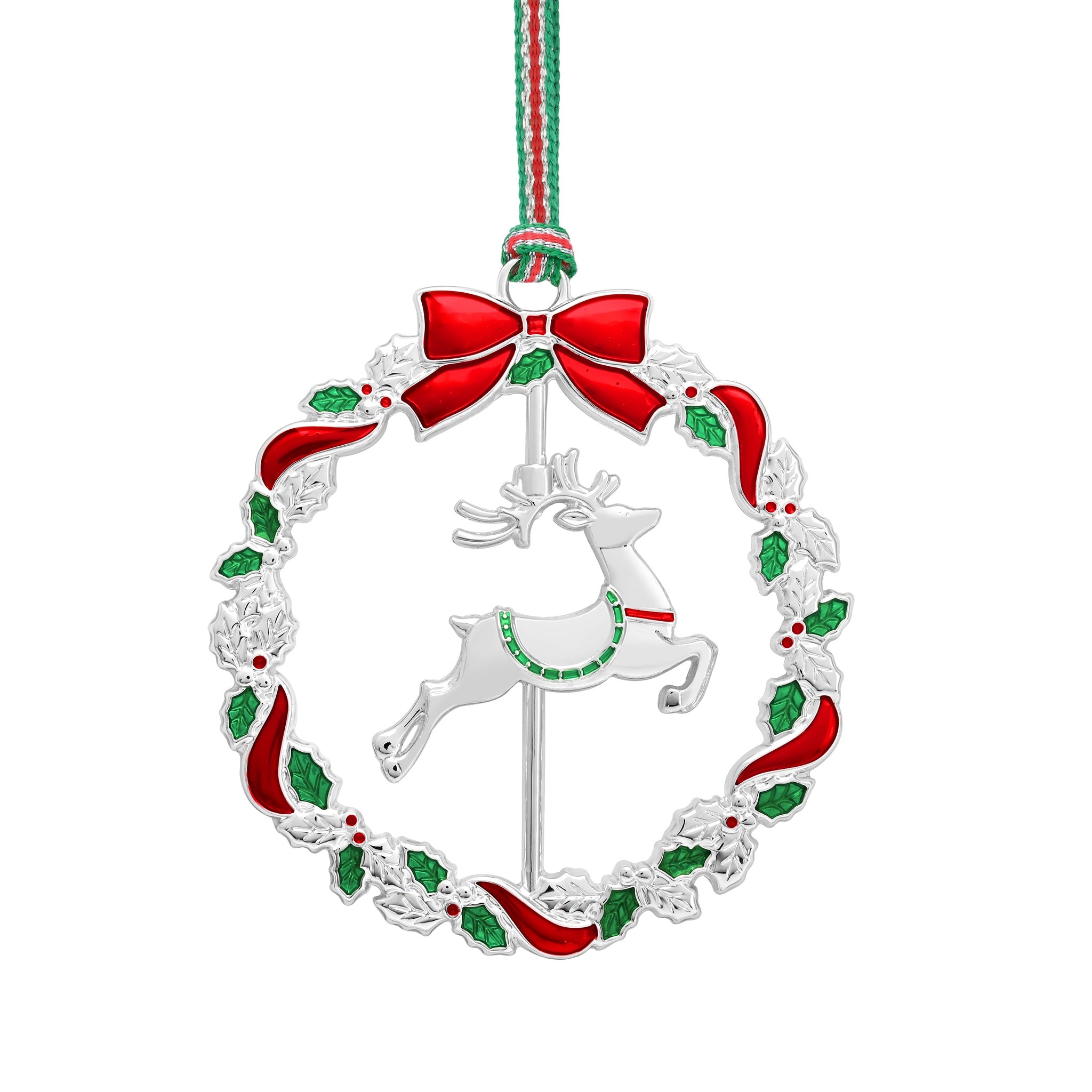 Christmas Reindeer Wreath tree decoration - NEW