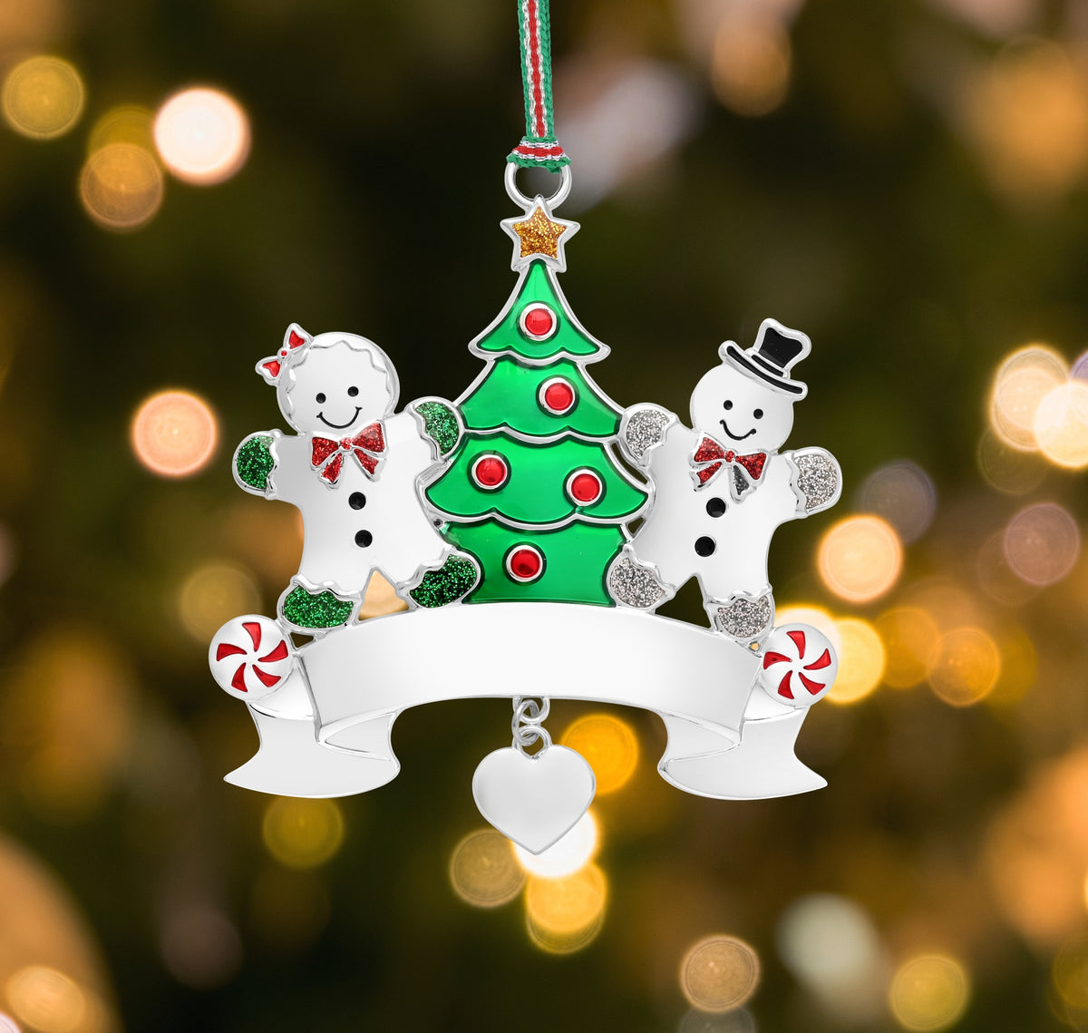 Christmas Gingerbread Couple tree decoration - NEW