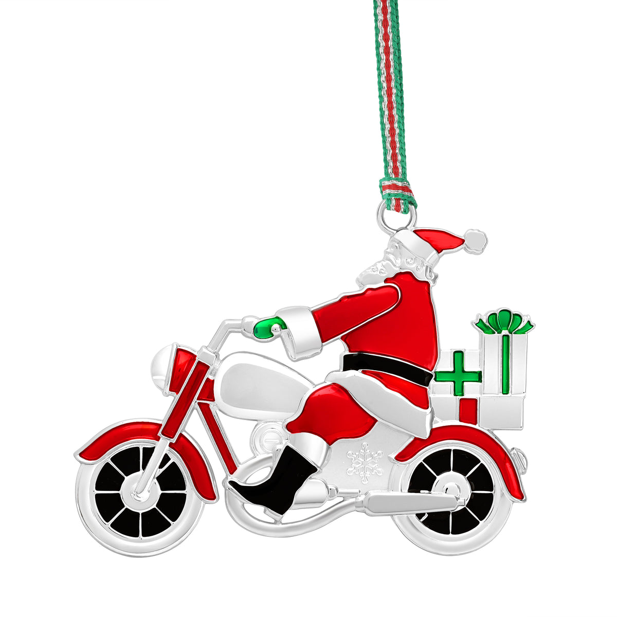 Christmas Santa Motorcycle tree decoration - NEW