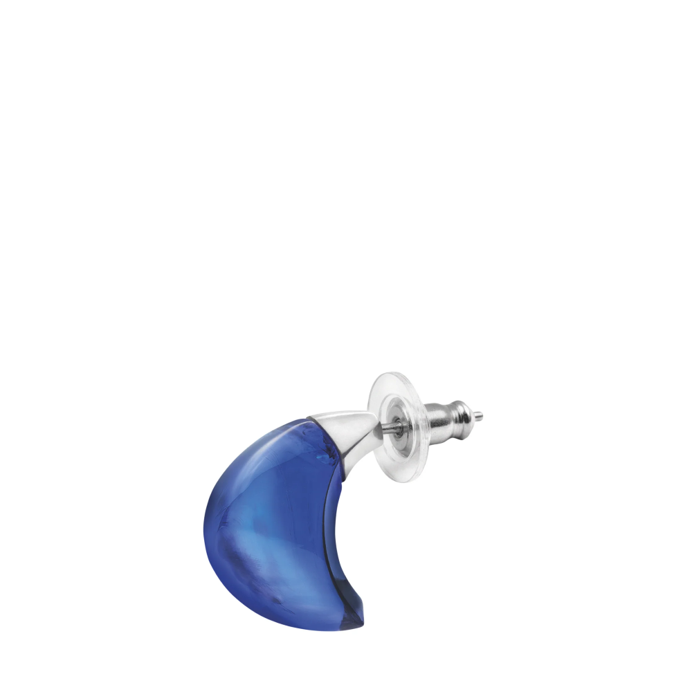 Lalique Cabochon earrings blue