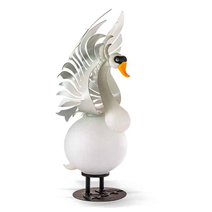 Borowski Hektor light white glass Swan sculpture