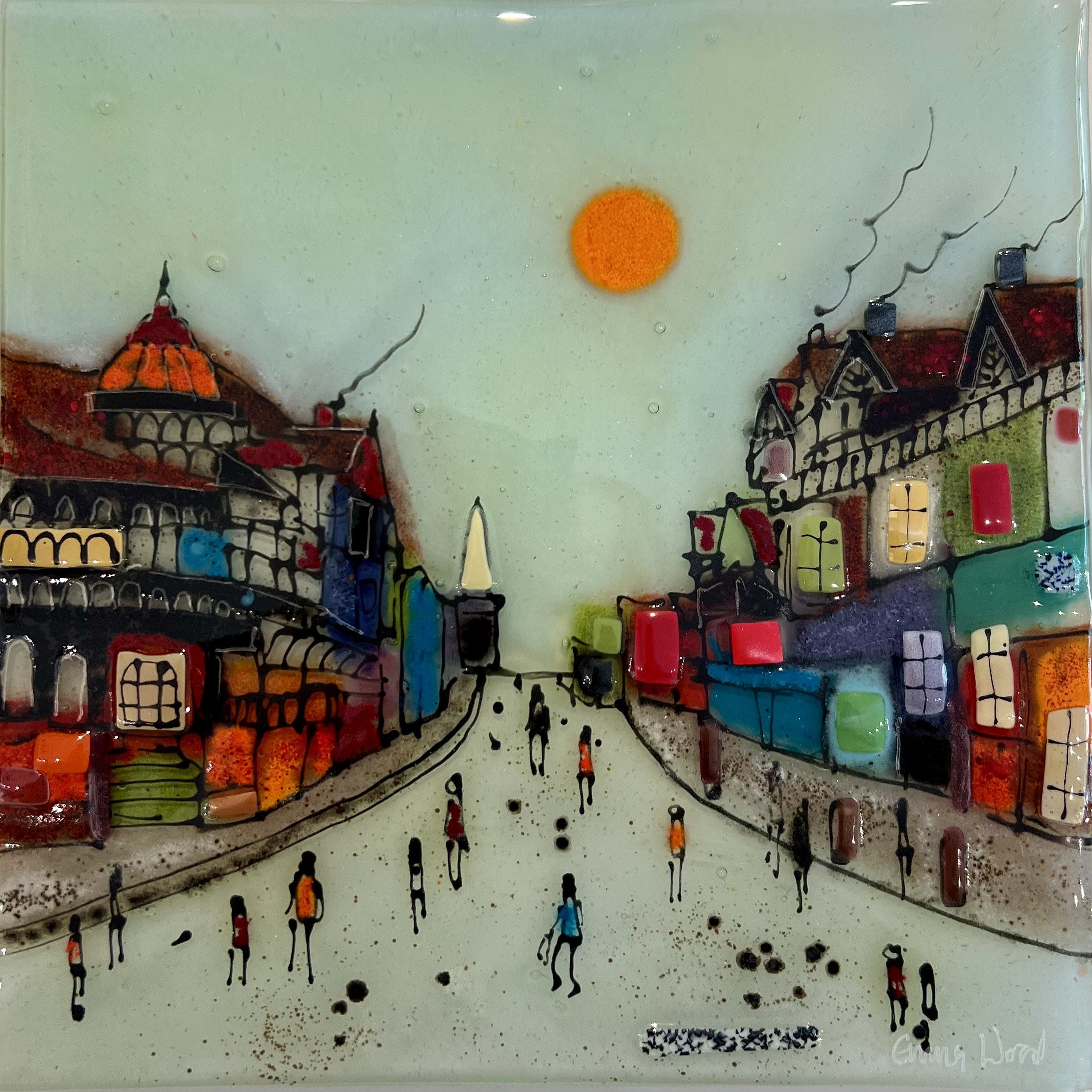 Emma Wood Wall Art - Postcards - Chester sunset