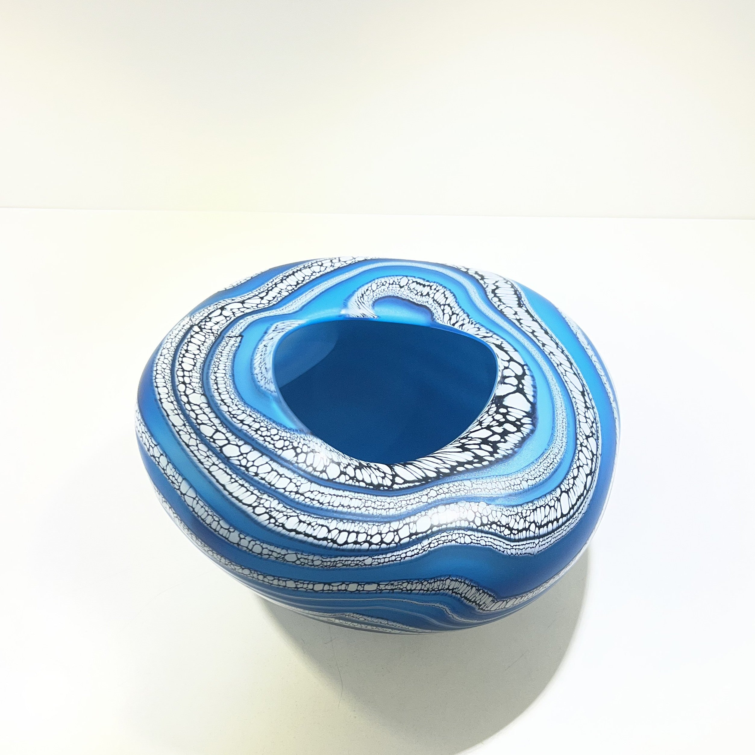 Peter Layton Turquoise Glacier organic bowl mid.