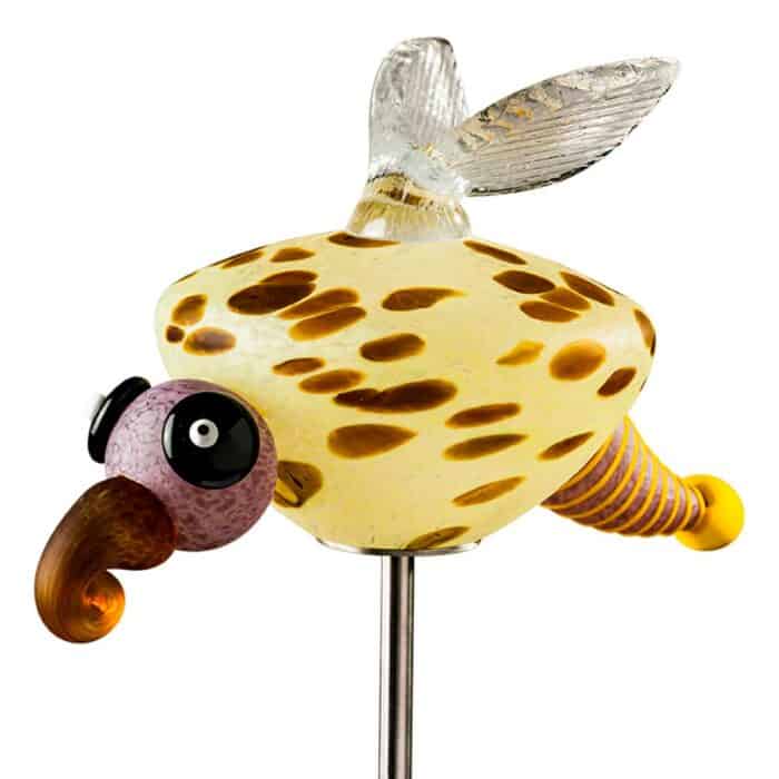 Borowski Lucy on stick -light green outdoor sculpture