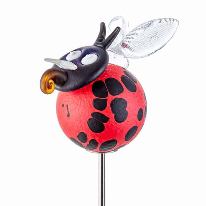 Borowski Mario on stick - red outdoor sculpture