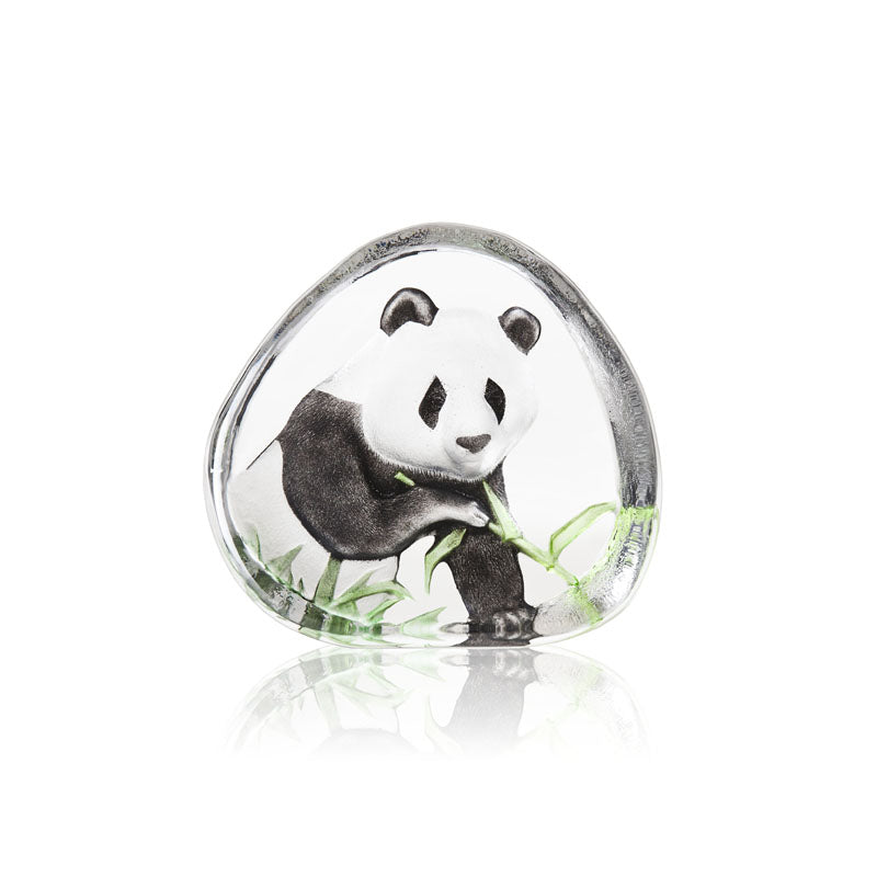Panda glass object by Mats Jonasson for Maleras