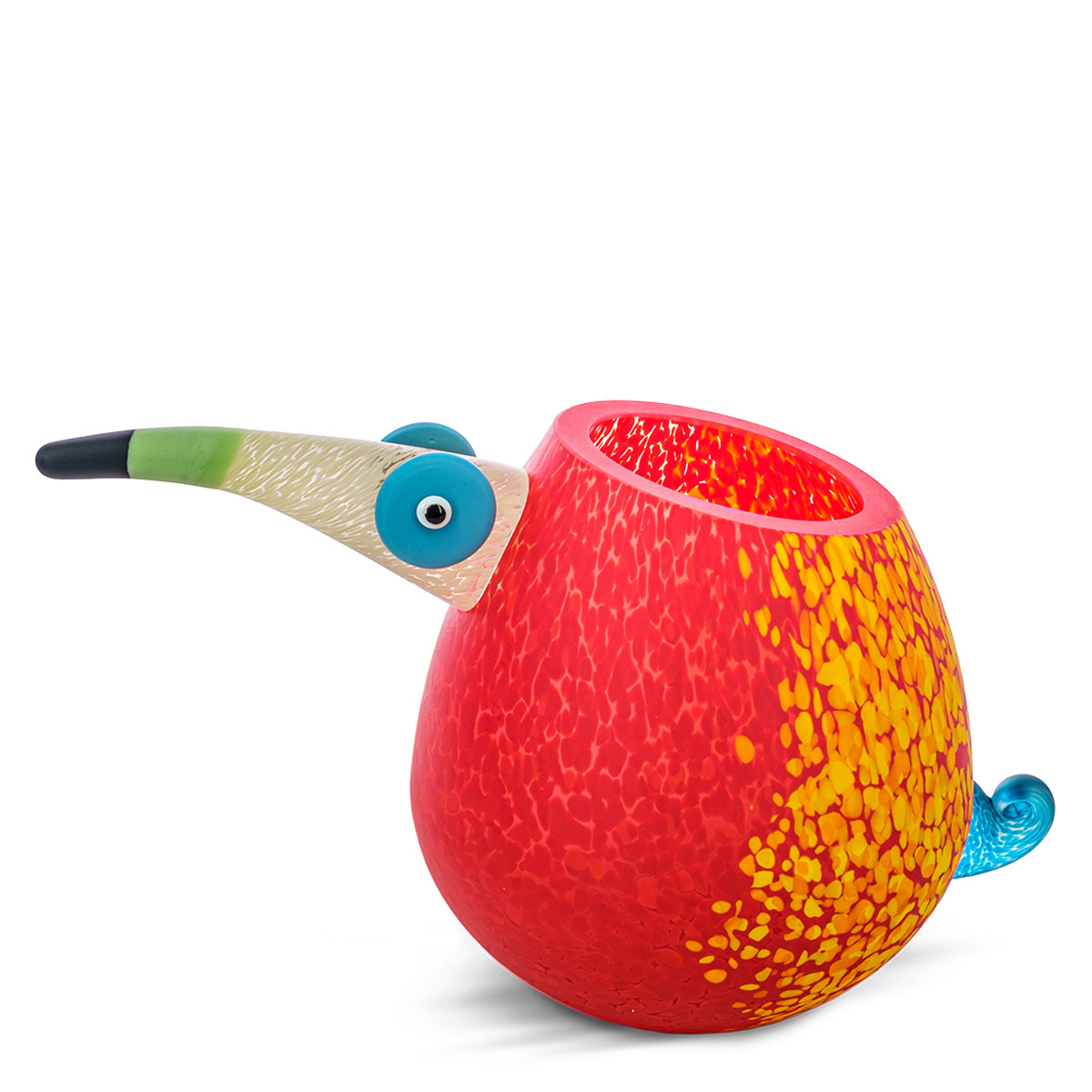 Borowski Pico glass vase blue and green new for 2021Pico is colourful bird of paradise brings the joie de vivre of the tropics into your home.