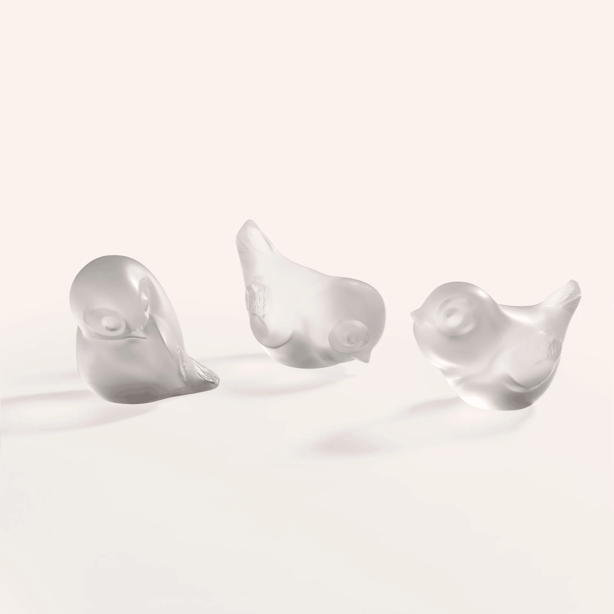Lalique Piou Piou head up sculpture - NEW