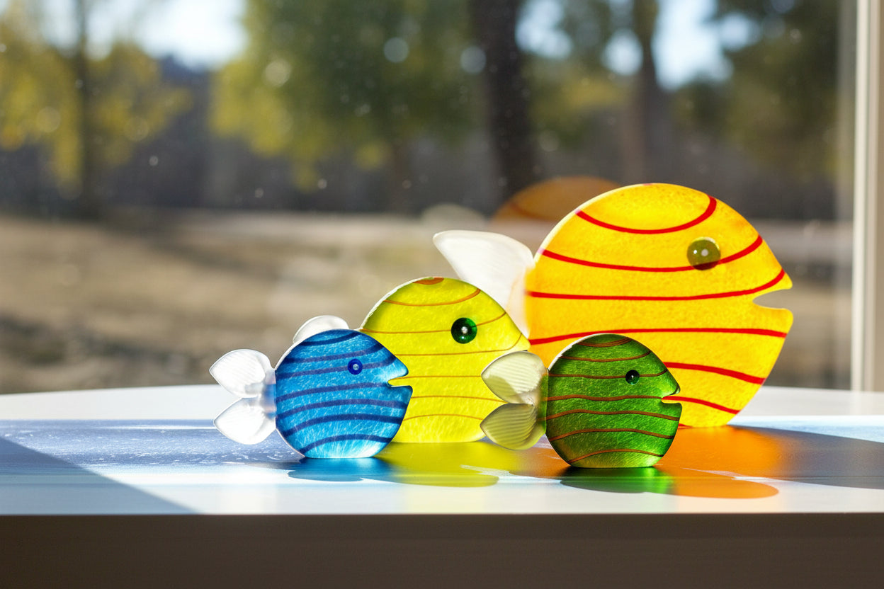 Borowski glass snippy fish group
