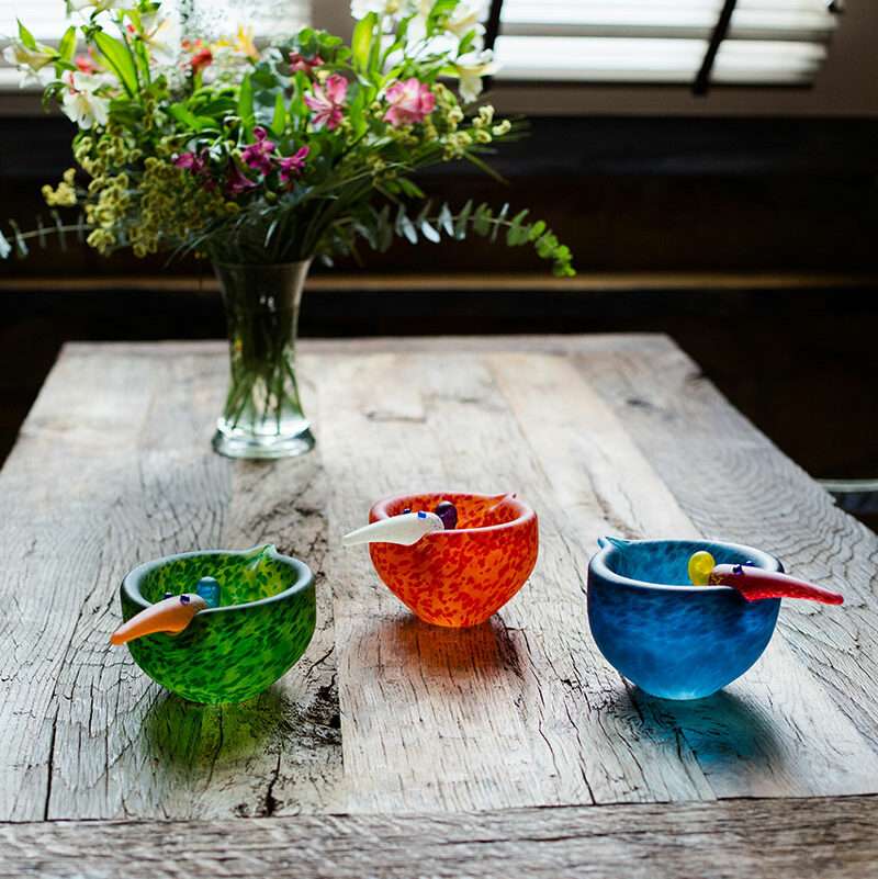 Tweedy bowl blue