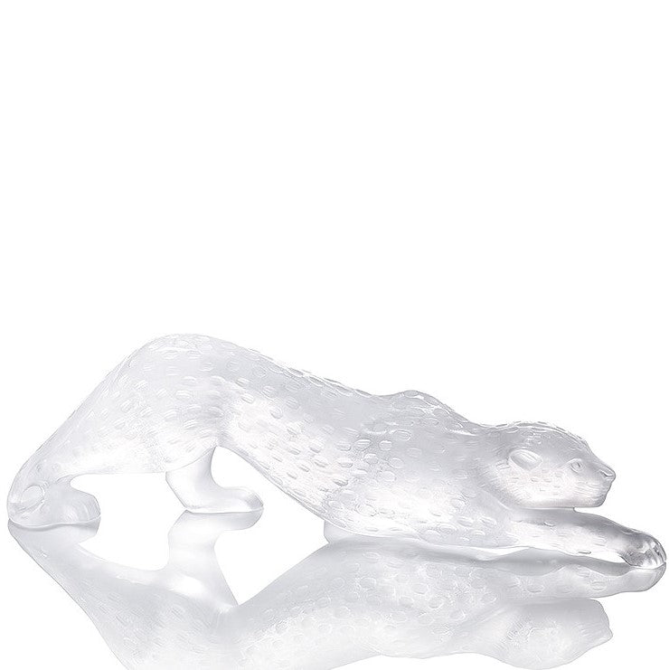 Lalique panther Zeila clear crystal sculpture